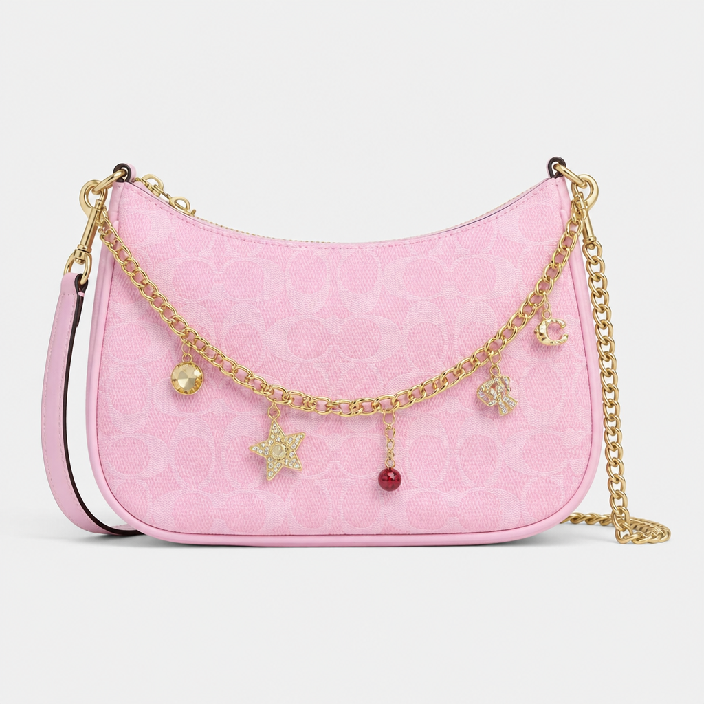 Women's Letter Print Crescent Crossbody Shoulder Bag — view 8