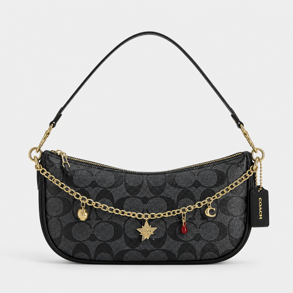 Women's Letter Print Crescent Crossbody Shoulder Bag — view 10