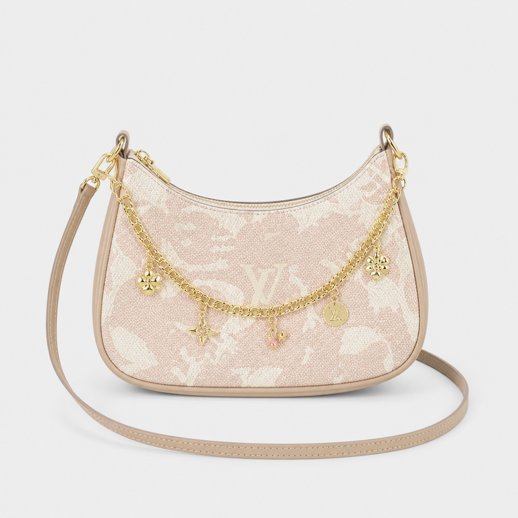 Women's Letter Print Crescent Crossbody Shoulder Bag — view 13