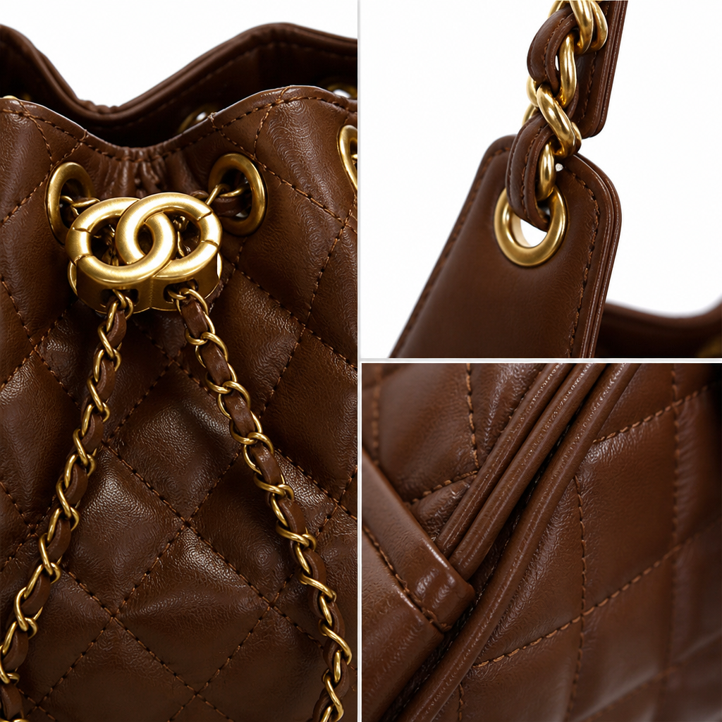 Women's Diamond Quilted Retro Shoulder Bag — view 3