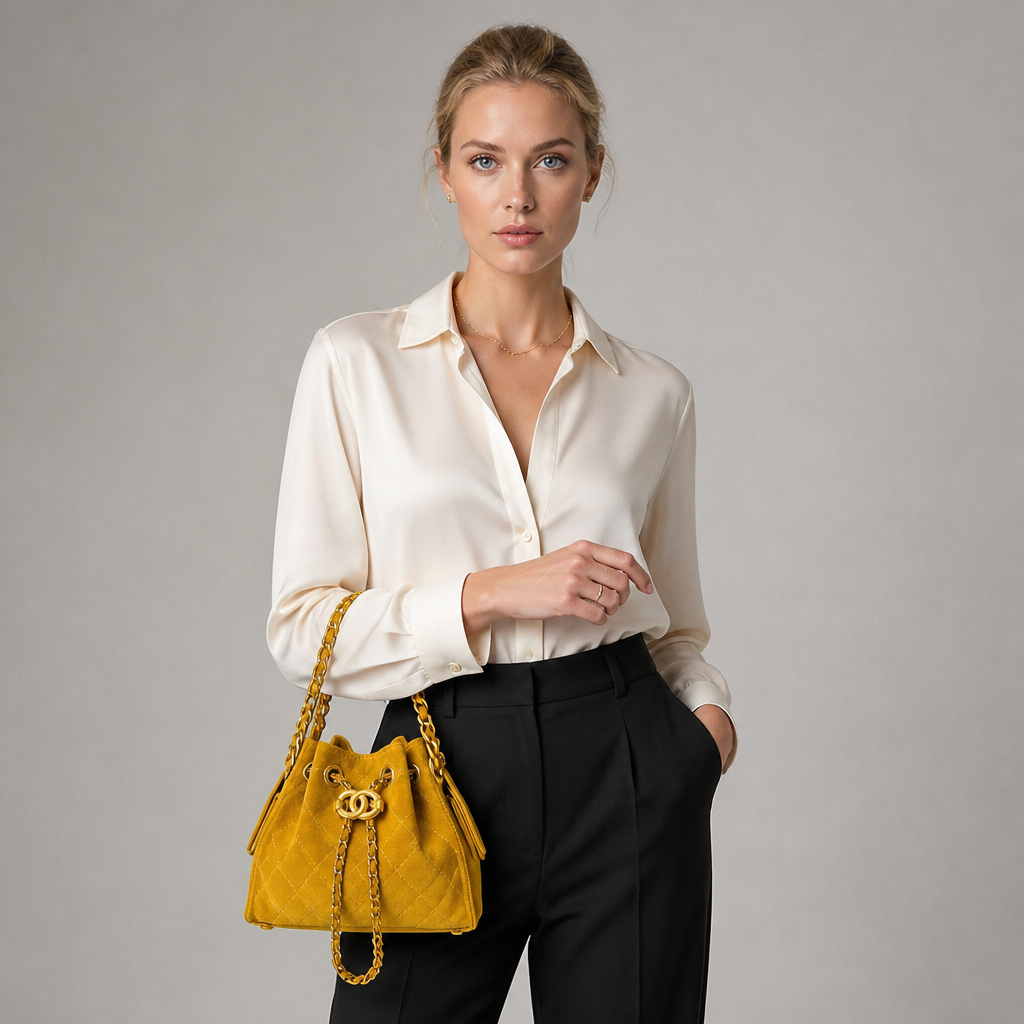 Women's Fashion Chain Bucket Shoulder Bag — view 4