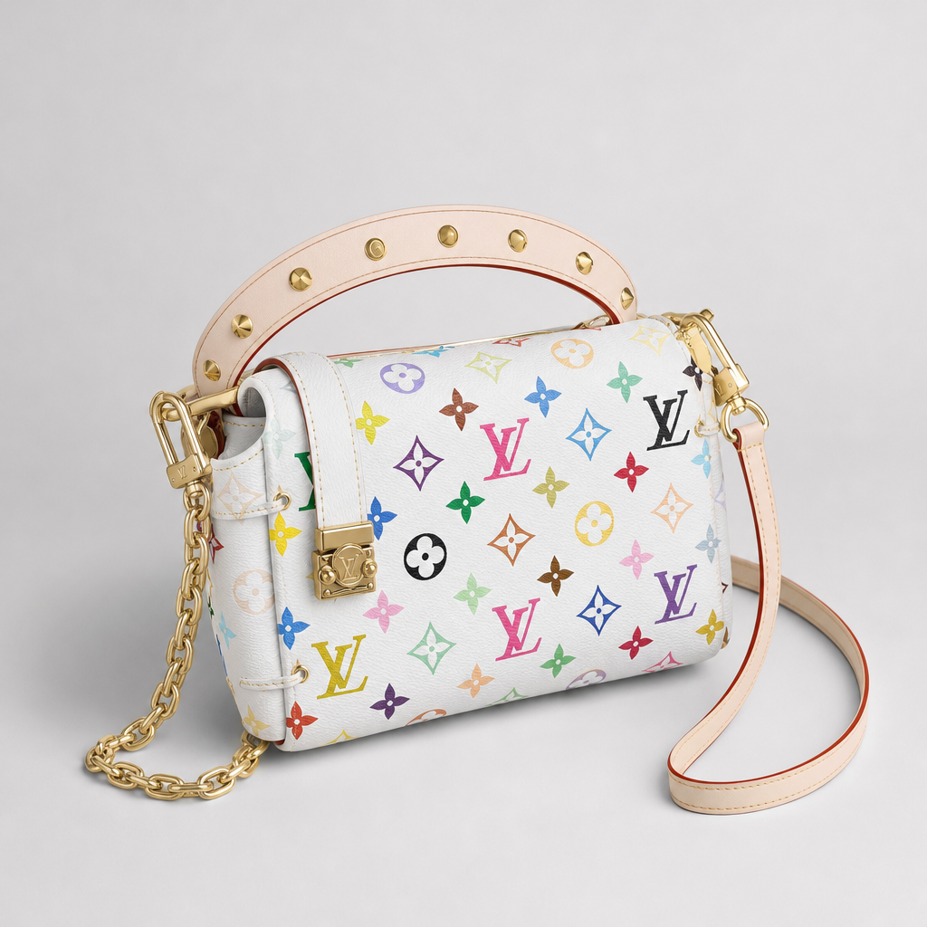 Multicolor Monogram Top-Handle Pouch — variant 003