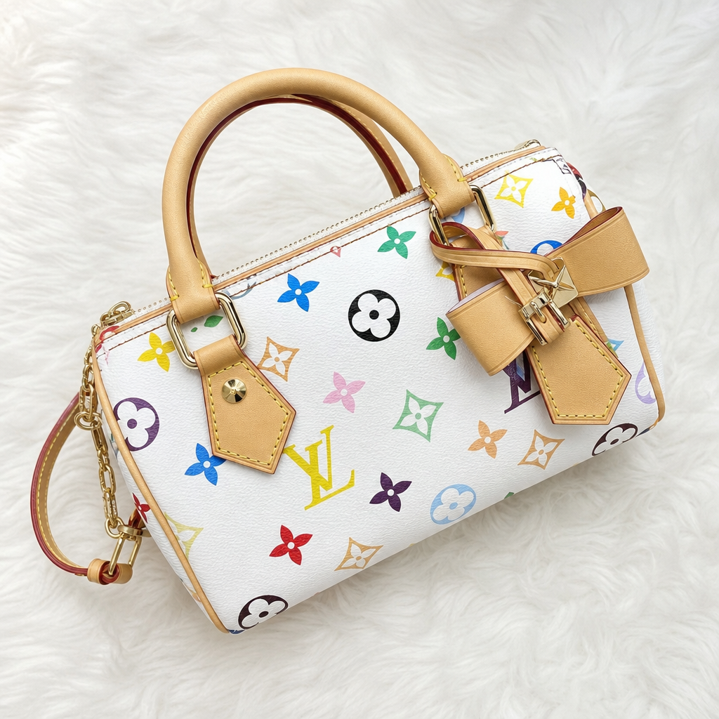 Mini Multicolor Monogram Satchel — detail