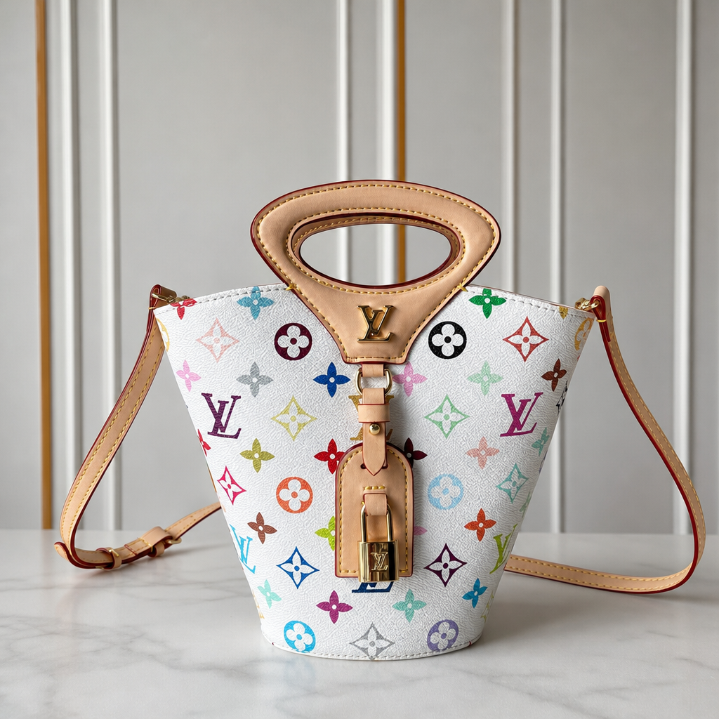 Tapered Monogram Zip Shoulder Bag — detail