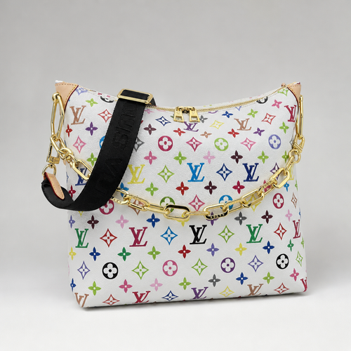 Zip-Top Crescent Shoulder Bag