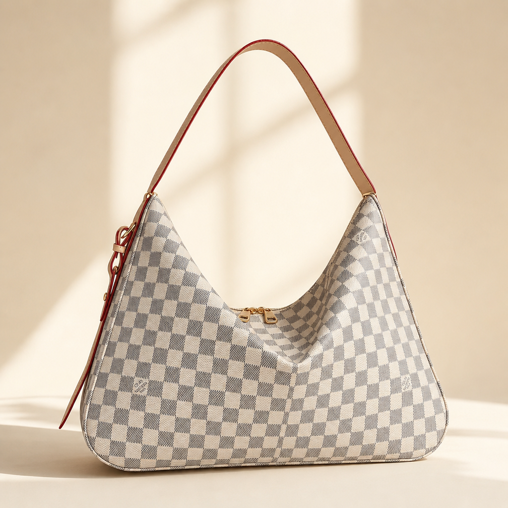 Patterned Slouchy Hobo Shoulder Bag — hero