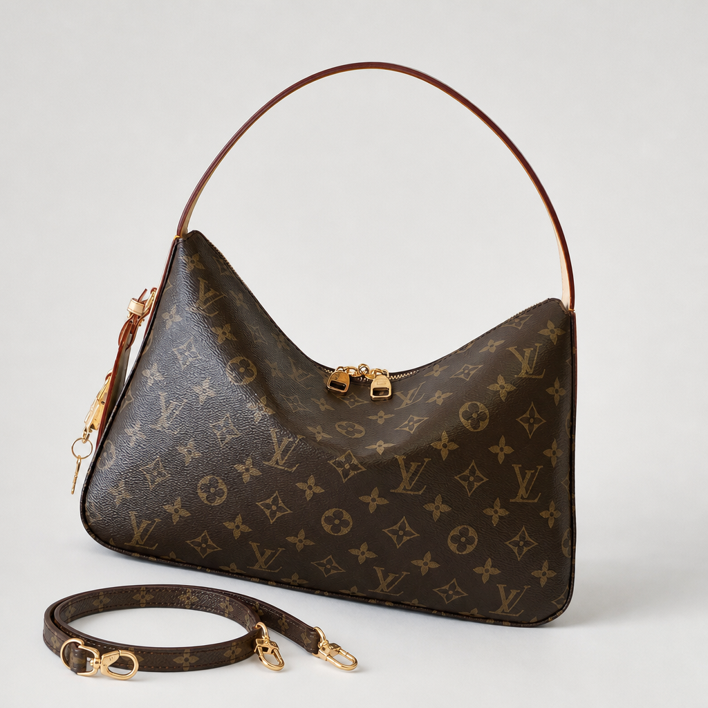 Patterned Slouchy Hobo Shoulder Bag — variant 002
