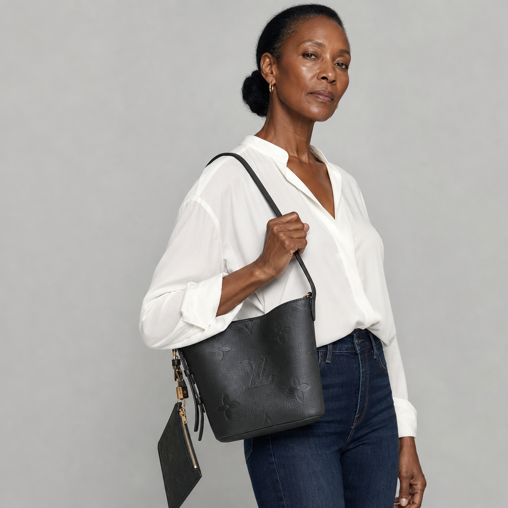 Monogram Mini Shoulder Bag — editorial carried