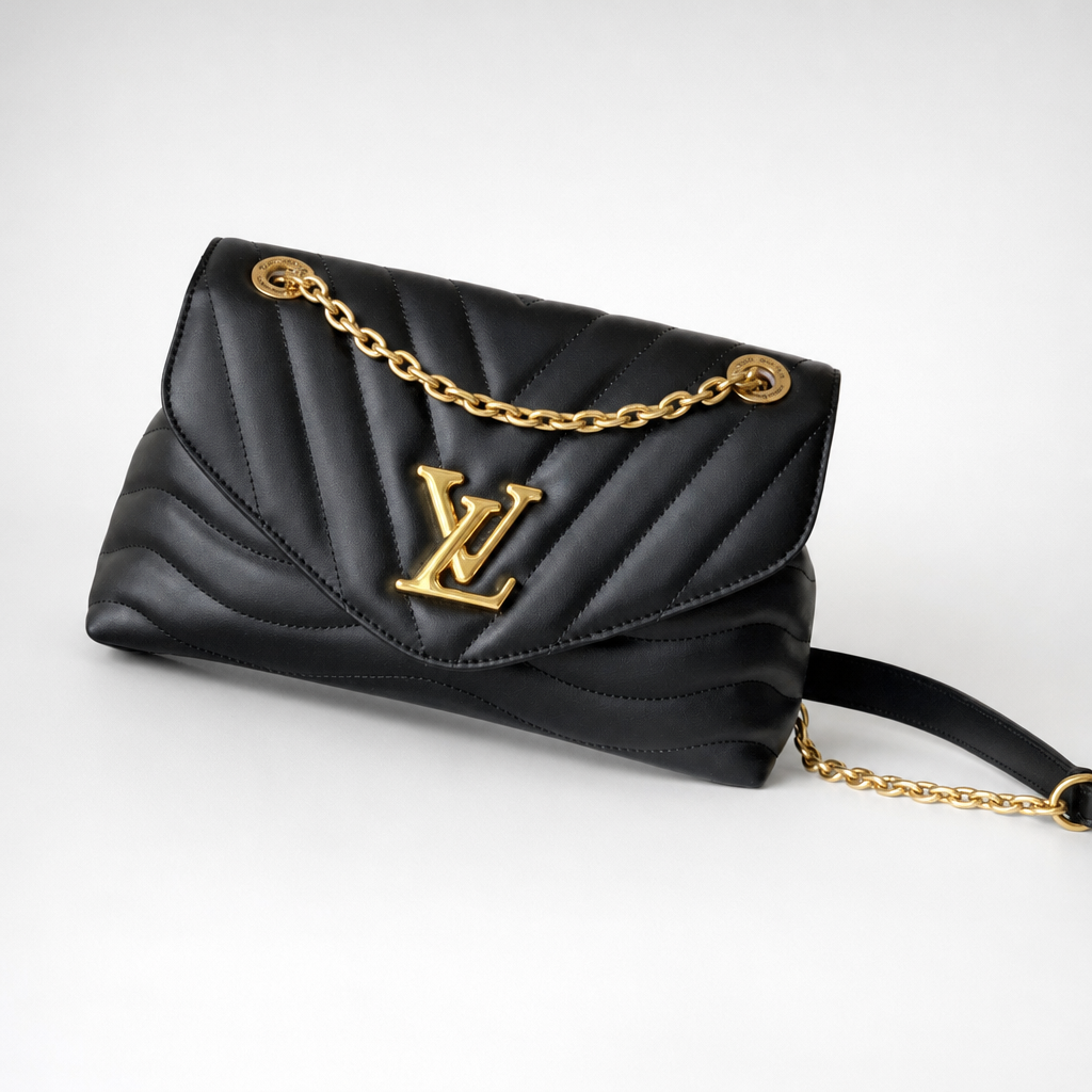 Quilted Chevron Flap Shoulder Bag — variant 002