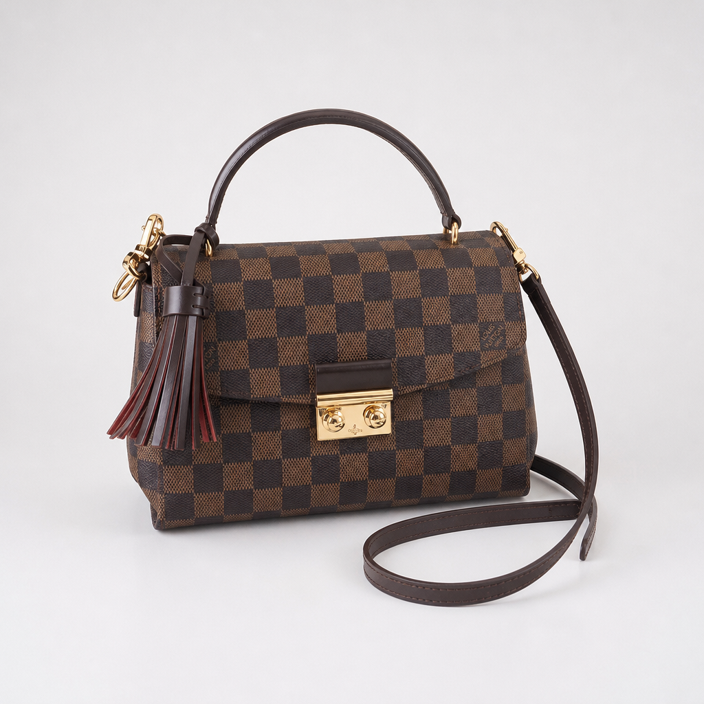 Checker Flap Bag with Chain Strap — variant 001