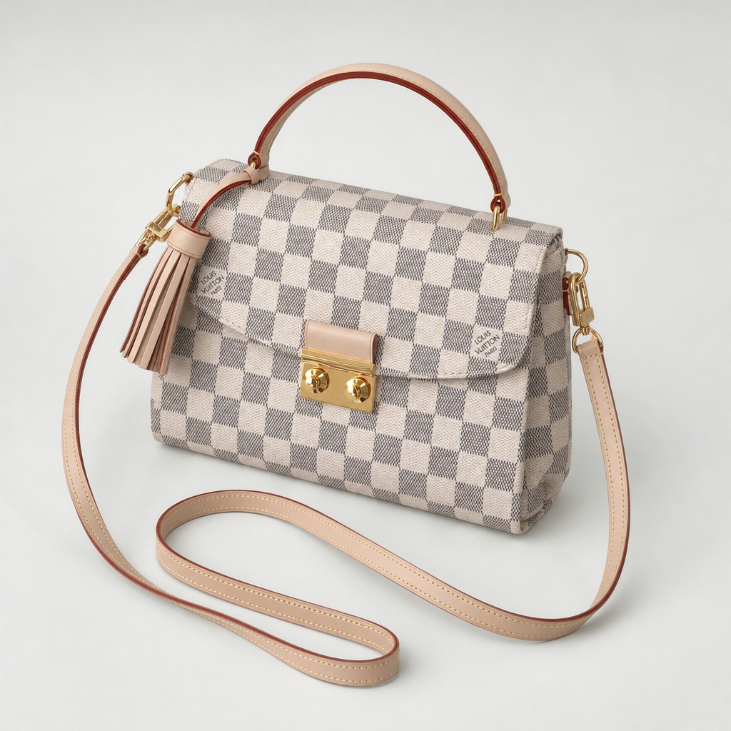 Checker Flap Bag with Chain Strap — variant 002