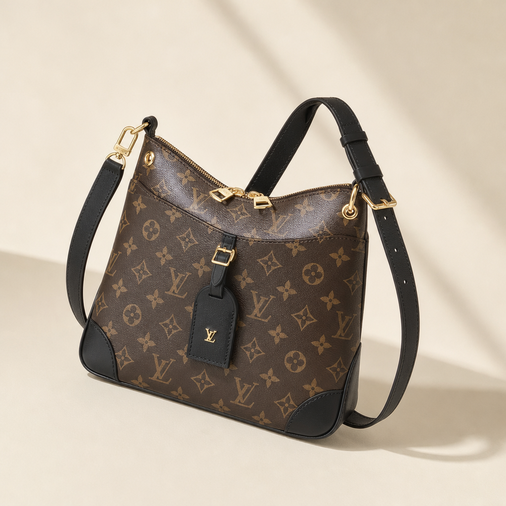 Monogram Crossbody Bag with Buckle Tab — hero