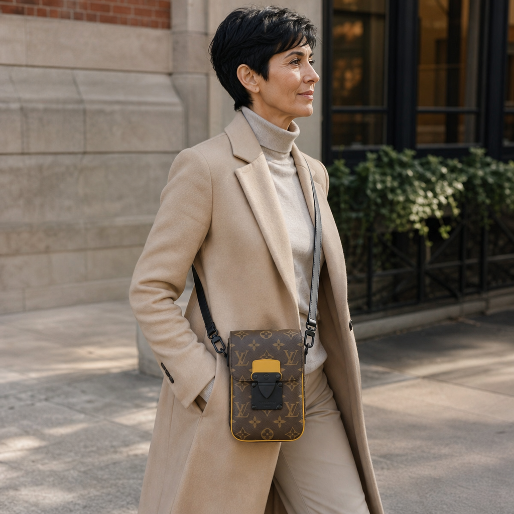 Vertical Zip Crossbody Bag — lifestyle