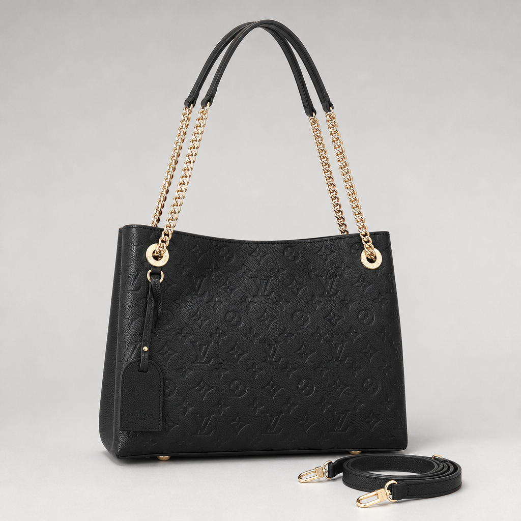 Monogram Chain-Handle Shoulder Tote — variant 001