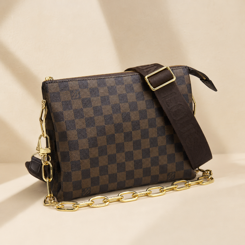 Zip Crossbody Bag with Chain Strap — hero