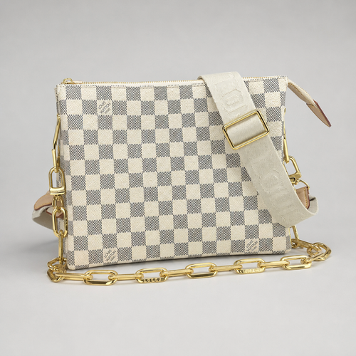 Zip Crossbody Bag with Chain Strap