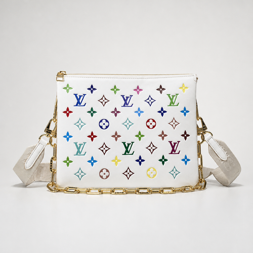 Zip Crossbody Bag with Chain Strap