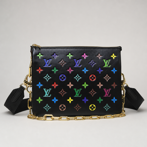Zip Crossbody Bag with Chain Strap