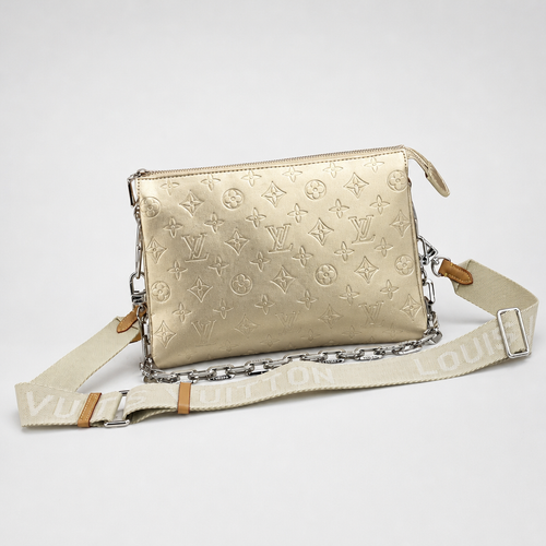 Zip Crossbody Bag with Chain Strap