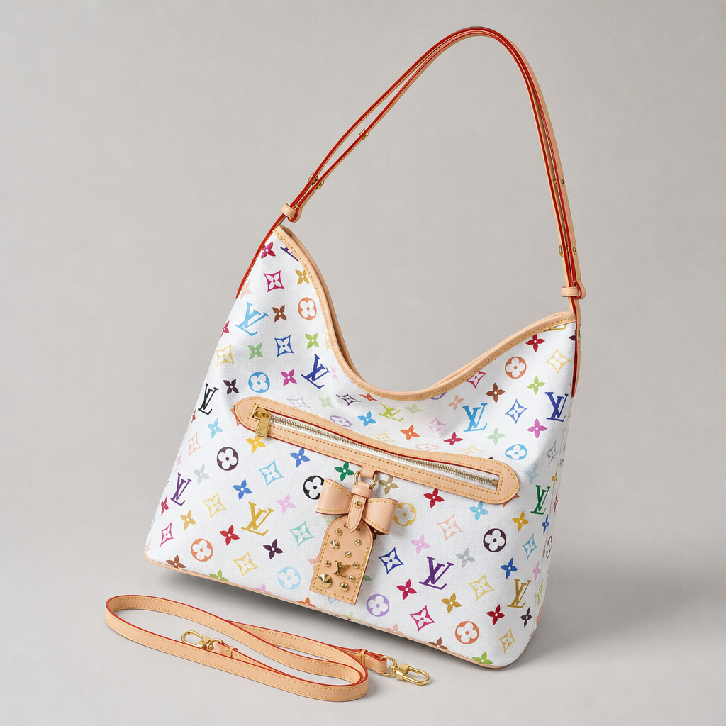 Leather Hobo Bag with Front Pocket — variant 005
