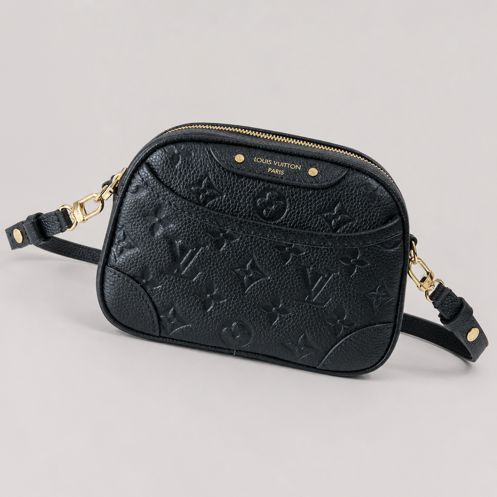Embossed Monogram Top-Handle Crossbody — variant 002