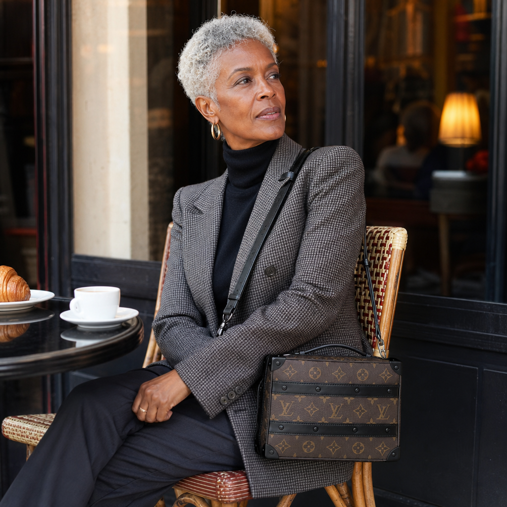 Monogram Leather Box Trunk Bag — lifestyle