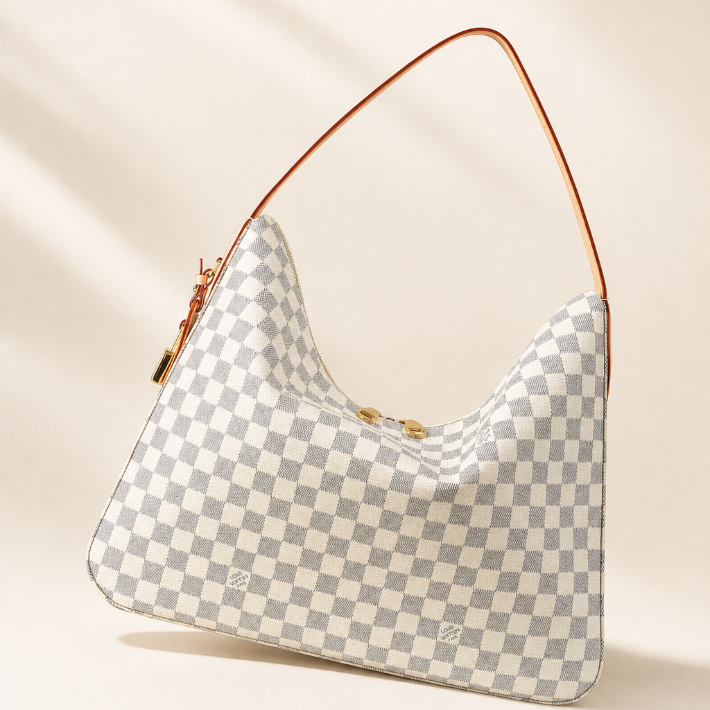Slim-Strap Crescent Shoulder Bag — hero