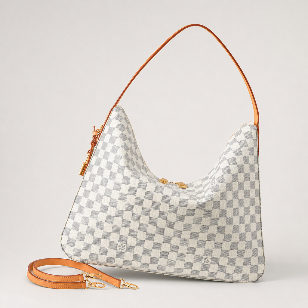 Slim-Strap Crescent Shoulder Bag — variant 001