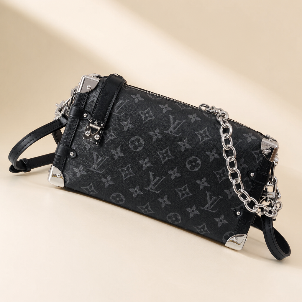 Monogram Triangle Chain Shoulder Bag — hero