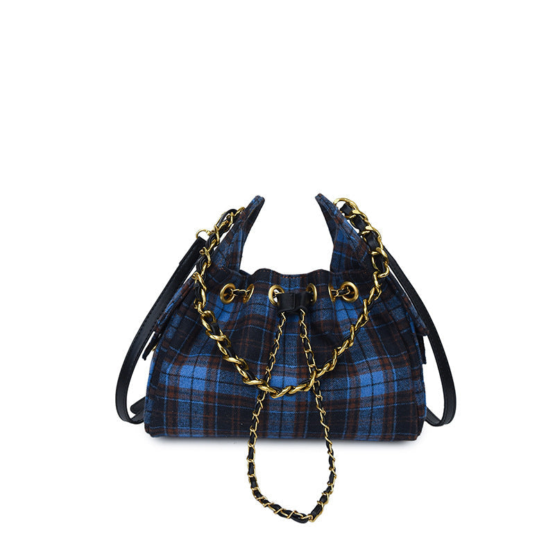 Women's Diamond Quilted Retro Shoulder Bag