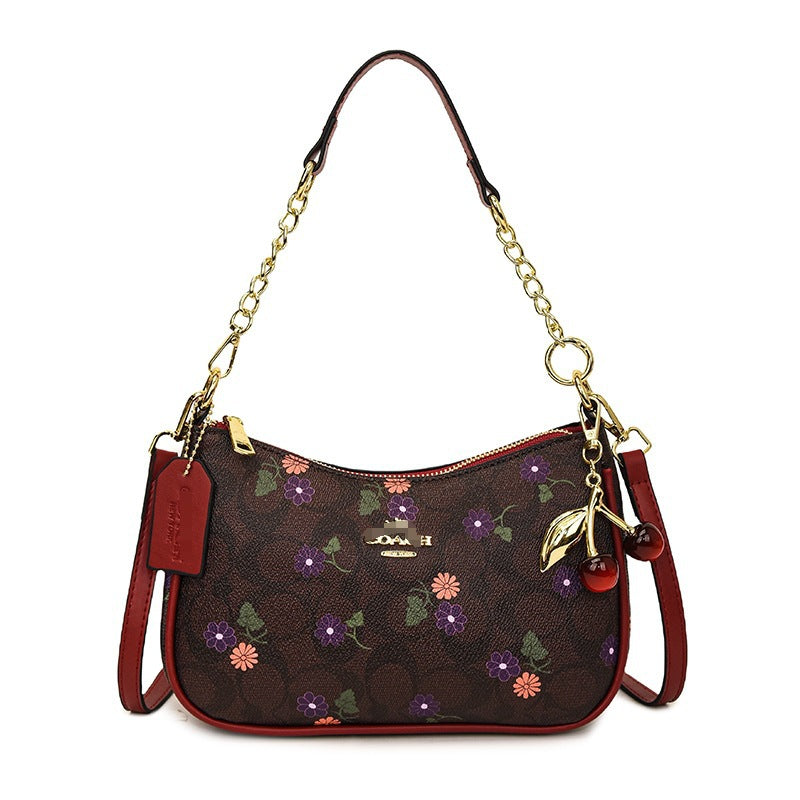 Women's Stitching Chain Underarm Shoulder Bag