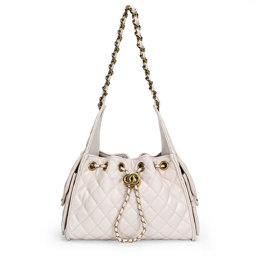 Women's Diamond Quilted Retro Shoulder Bag