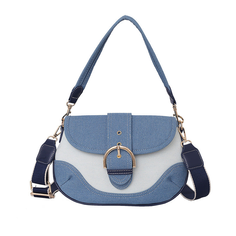 (Cross-border trading), denim shoulder bag, trend one-shoulder bag