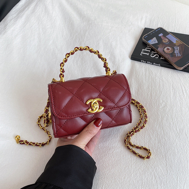 Women's Diamond Quilted Chain Shoulder Bag