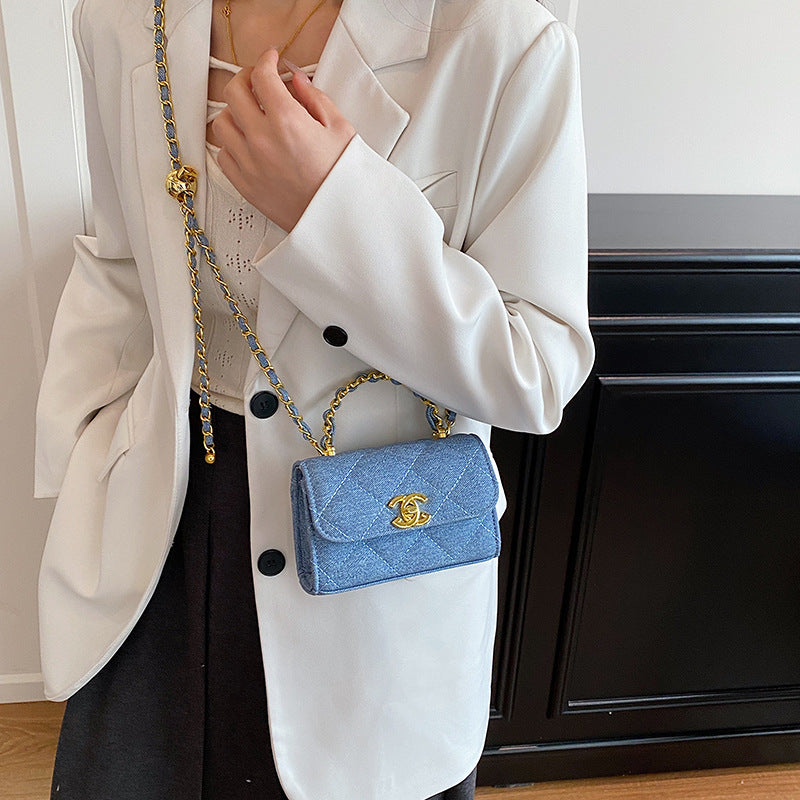 Women's Diamond Quilted Chain Shoulder Bag