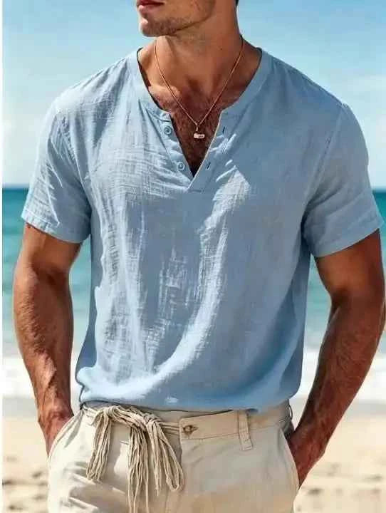 Men's Relaxed Henley Shirt