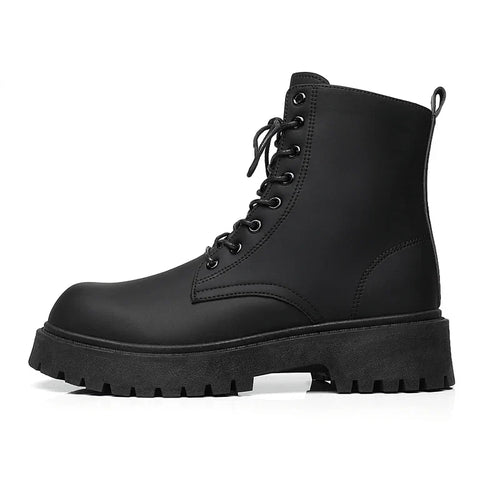 Men's Black Combat Ankle Boots