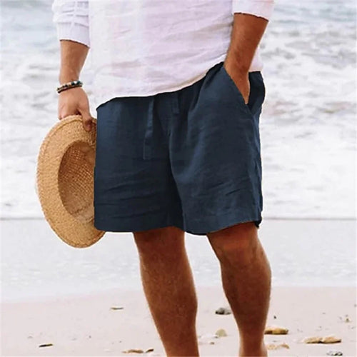 Relaxed Drawstring Beach Shorts