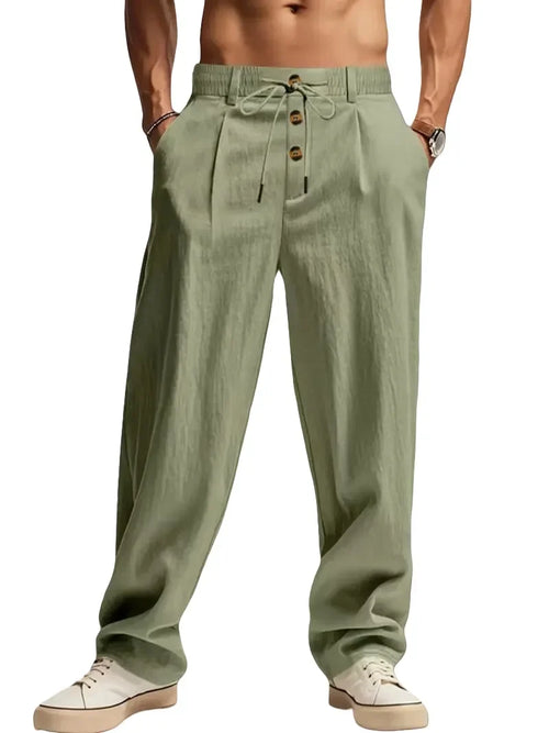 Relaxed Straight-Leg Trousers