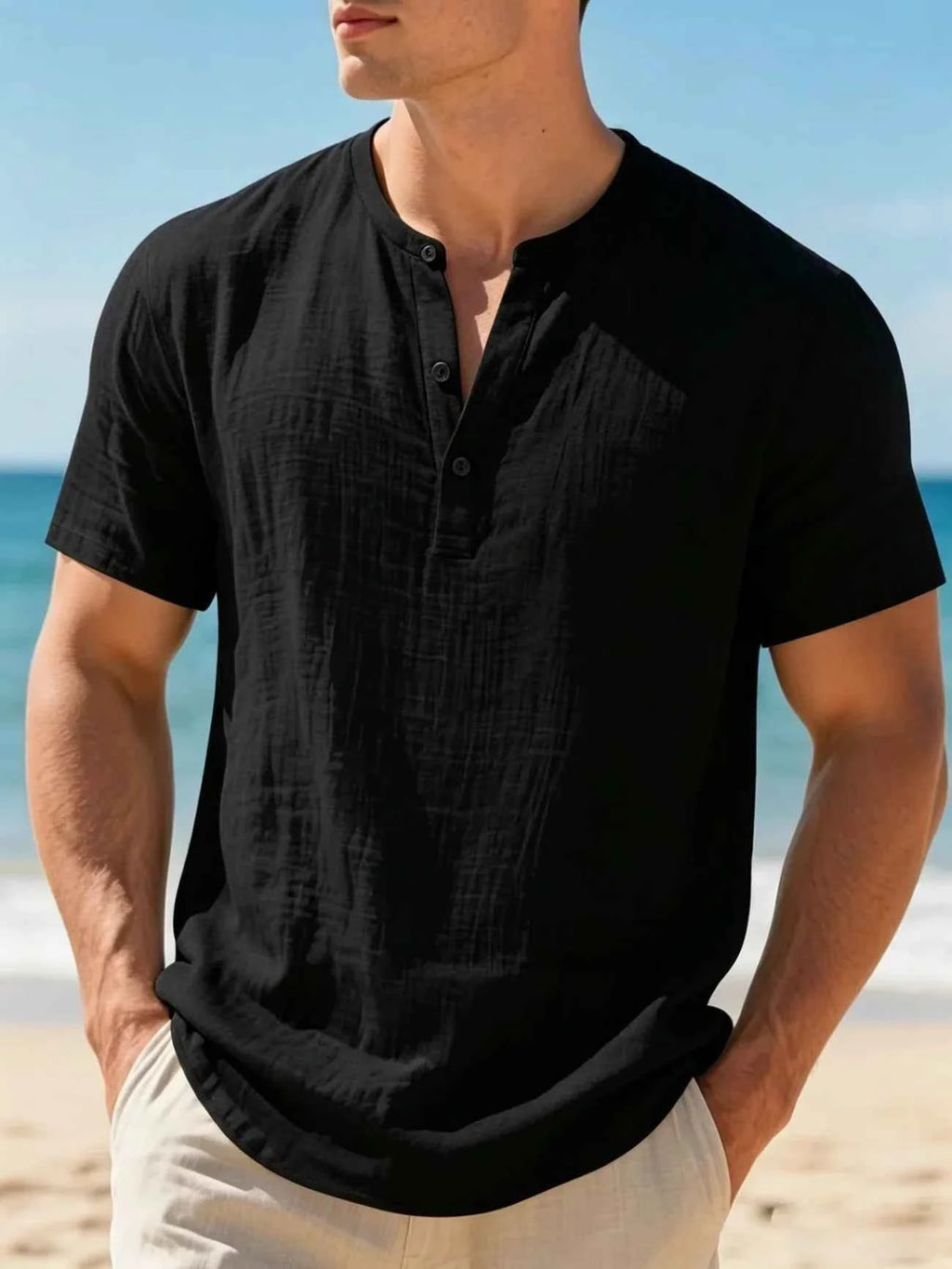 Men's Relaxed Henley Shirt