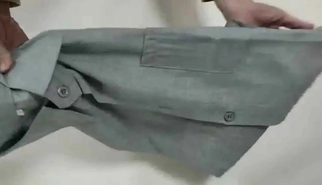 Textured Short Sleeve Button-Up Shirt