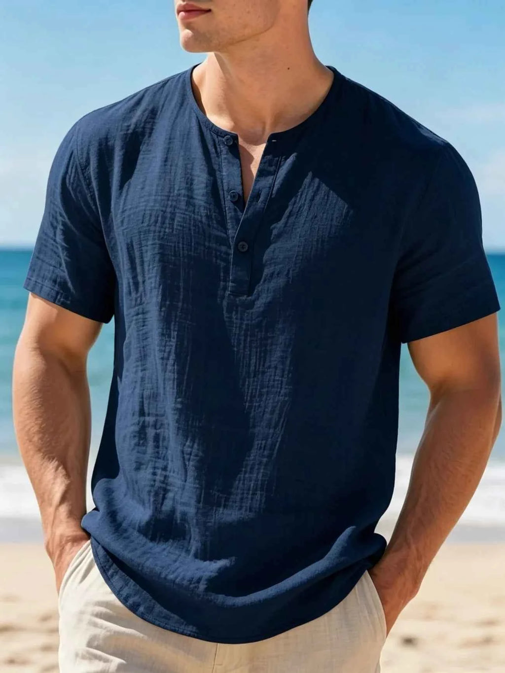 Men's Relaxed Henley Shirt