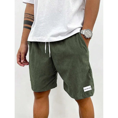 Corduroy Drawstring Shorts