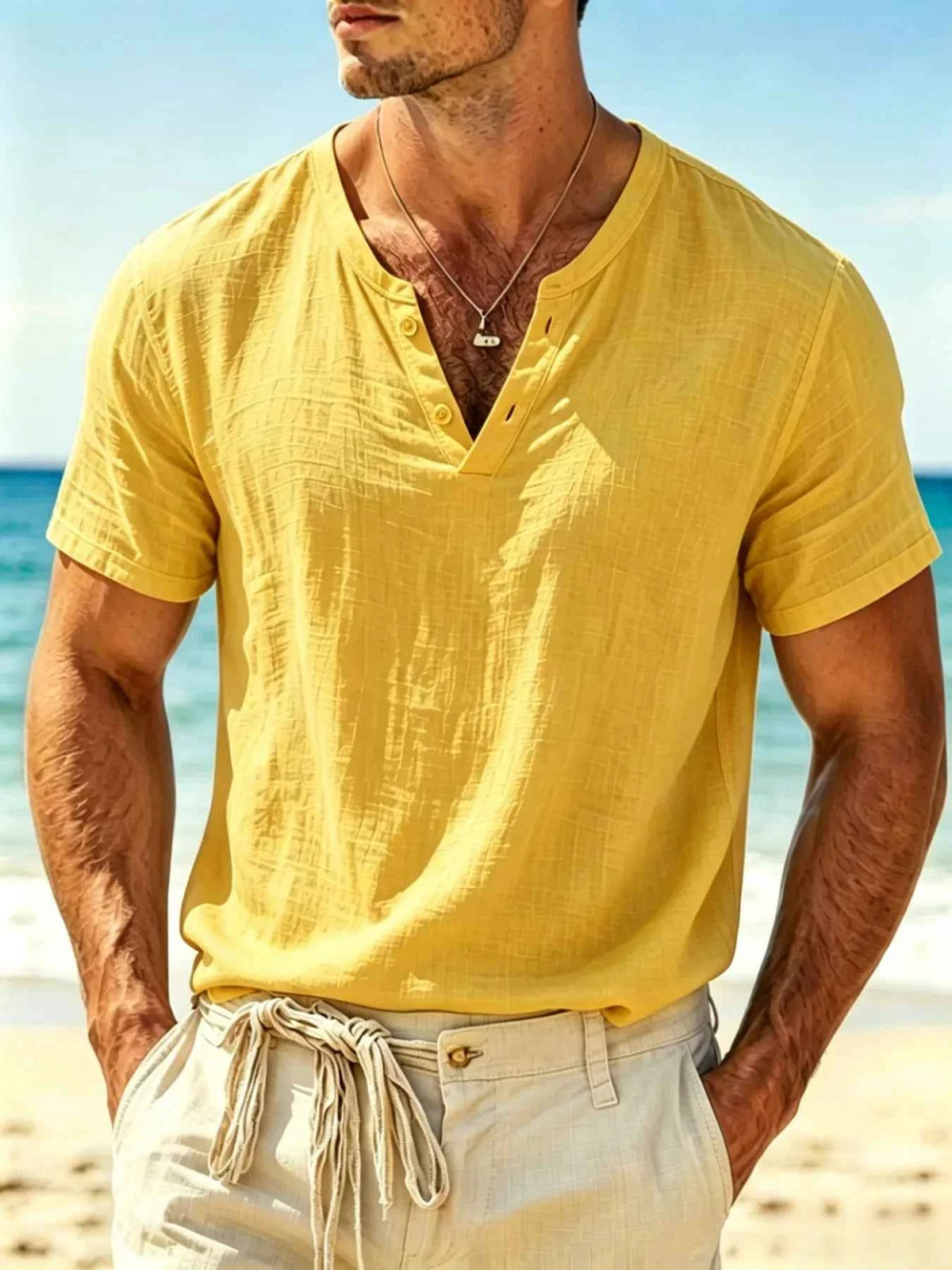 Men's Relaxed Henley Shirt