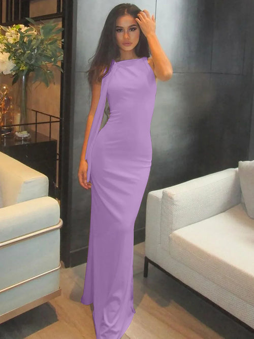 Asymmetric Maxi Dress