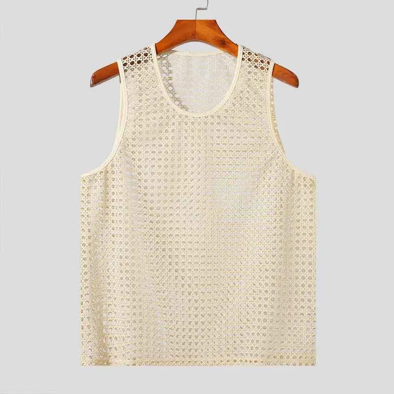 Open Weave Crochet Tank