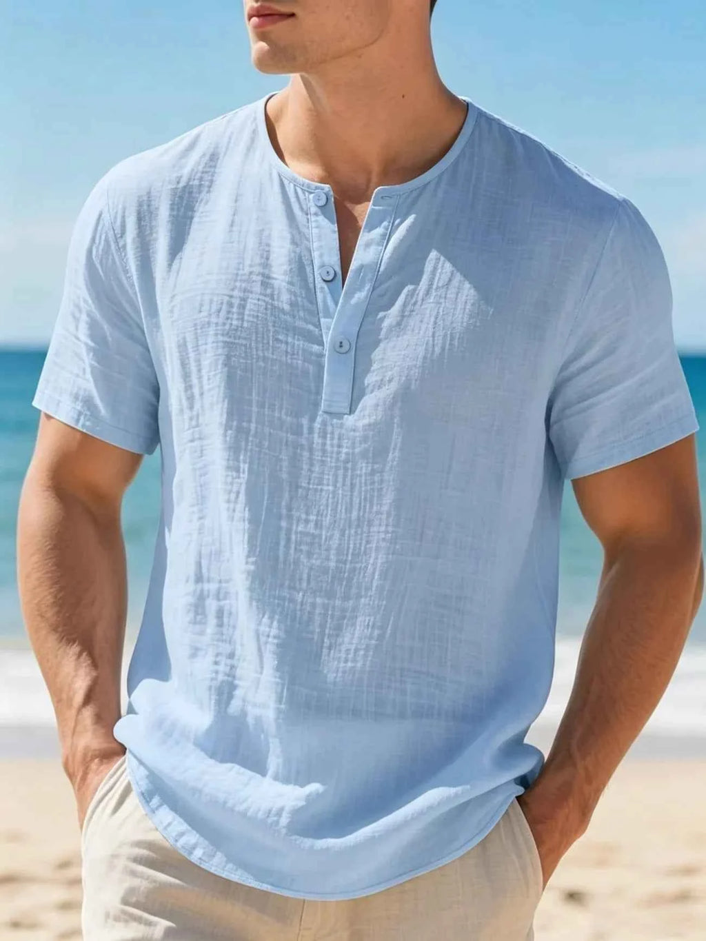 Men's Relaxed Henley Shirt