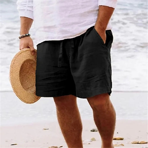 Relaxed Drawstring Beach Shorts