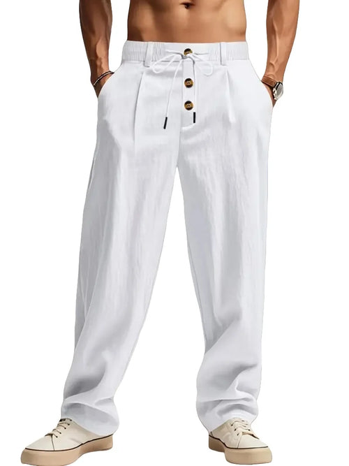 Relaxed Straight-Leg Trousers