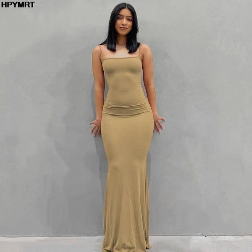 Ruched Mermaid Maxi Dress